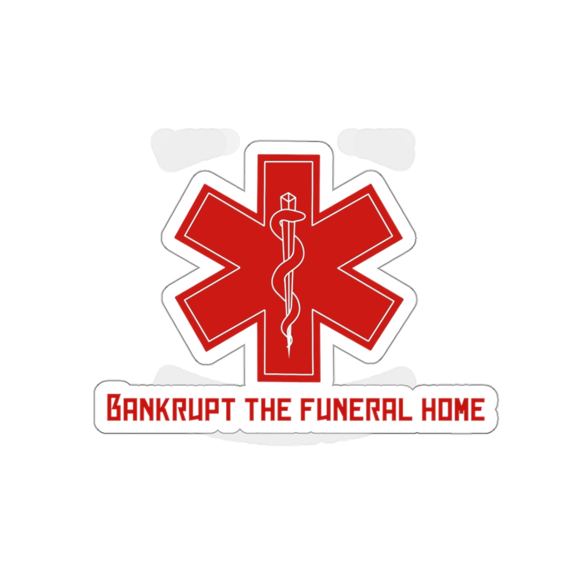 Bankrupt Sticker (Red)